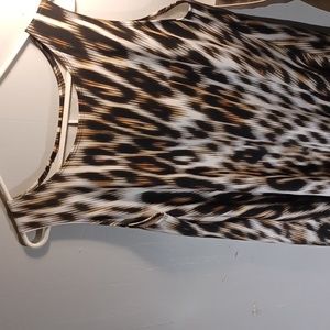 3X Animal Print Dress